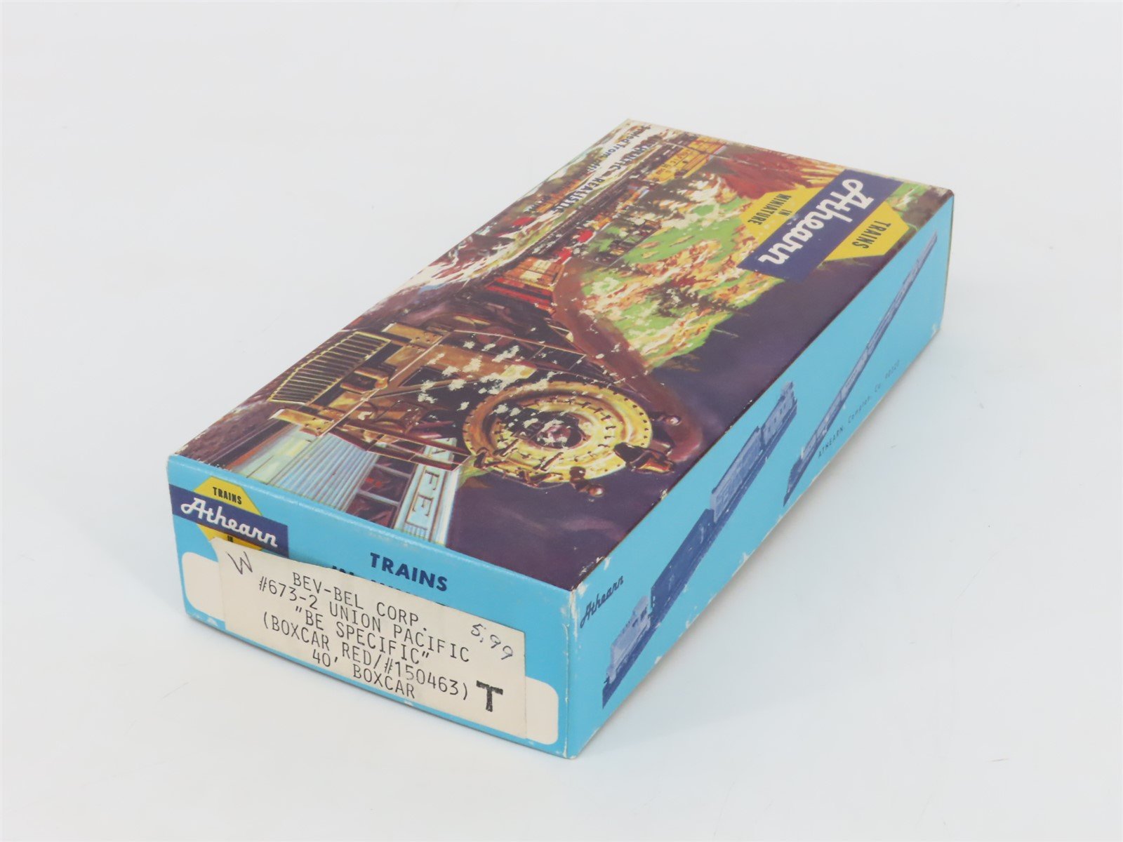 HO Scale Athearn Bev-Bel Kit #673-2 UP Union Pacific 40' Box Car #150463