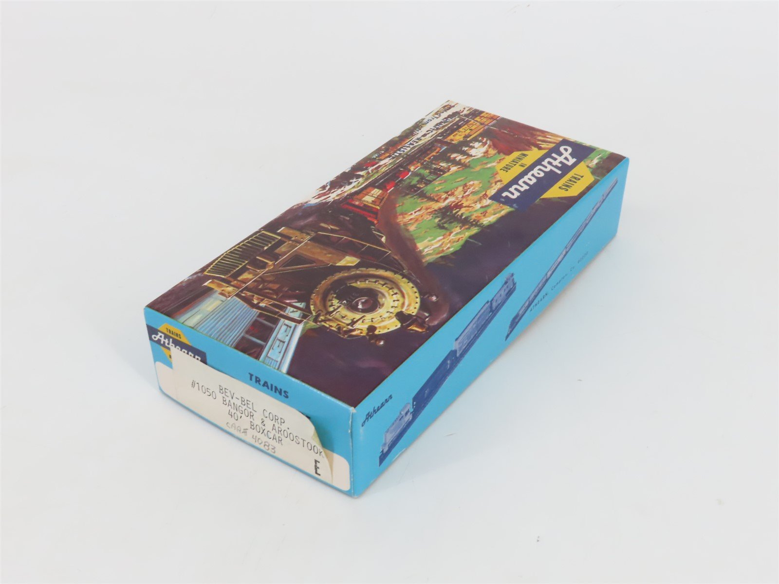 HO Scale Athearn Bev-Bel Kit #1050 BAR Bangor & Aroostook 40' Box Car #4083