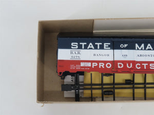 HO Scale Athearn Bev-Bel Kit #1112-11 BAR Bangor & Aroostook 40' Box Car #5278