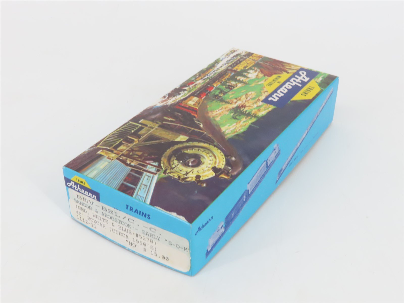 HO Scale Athearn Bev-Bel Kit #1112-11 BAR Bangor & Aroostook 40' Box Car #5278
