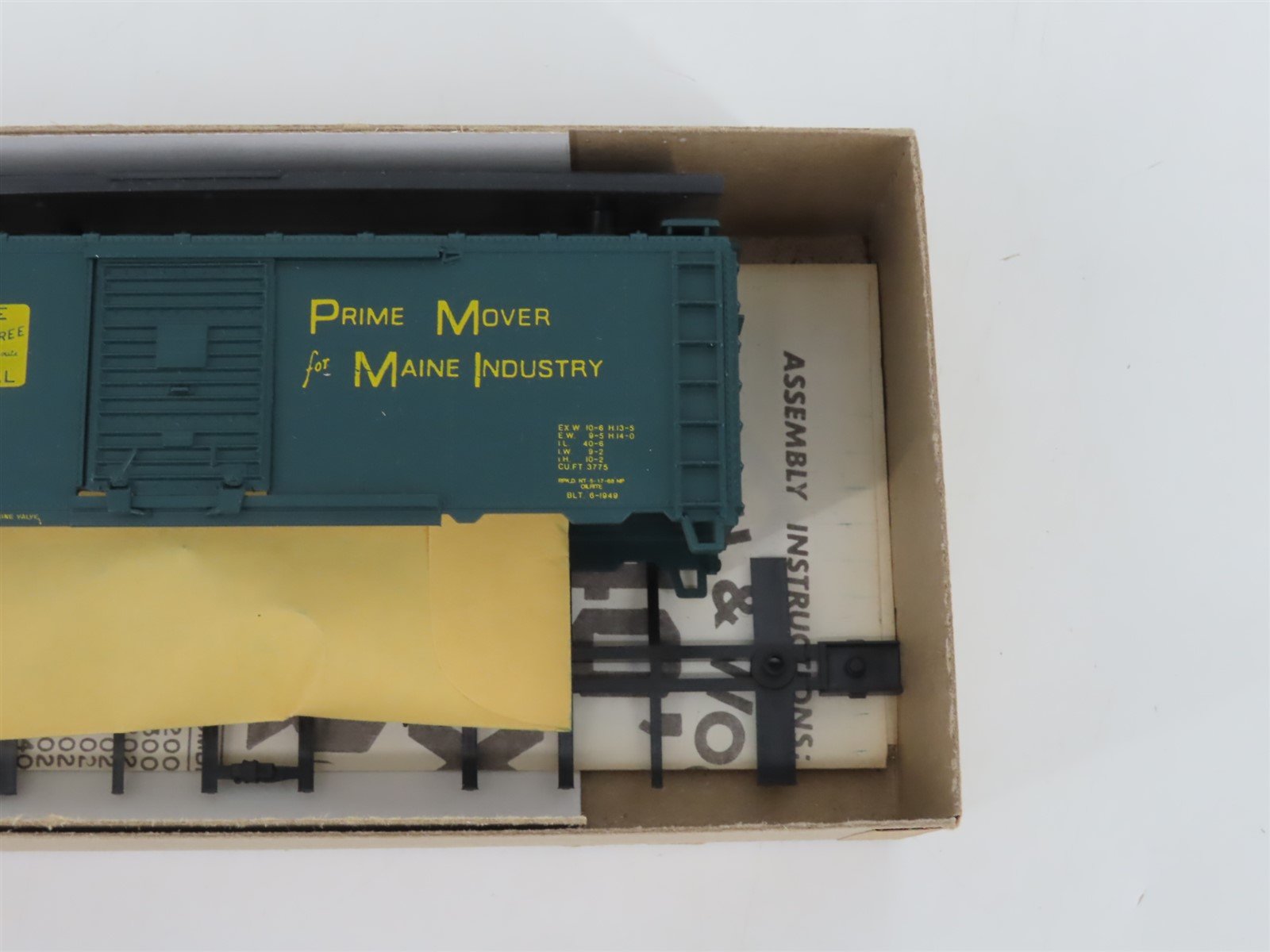 HO Scale Athearn Bev-Bel Kit #1076 MEC Maine Central 40' Box Car #8866