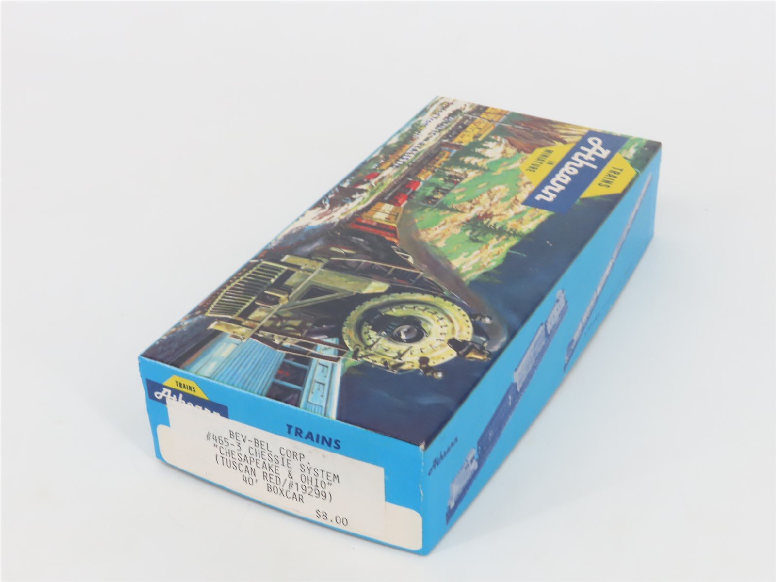 HO Scale Athearn Bev-Bel Kit #465-3 C&O Chessie System 40' Box Car #19299