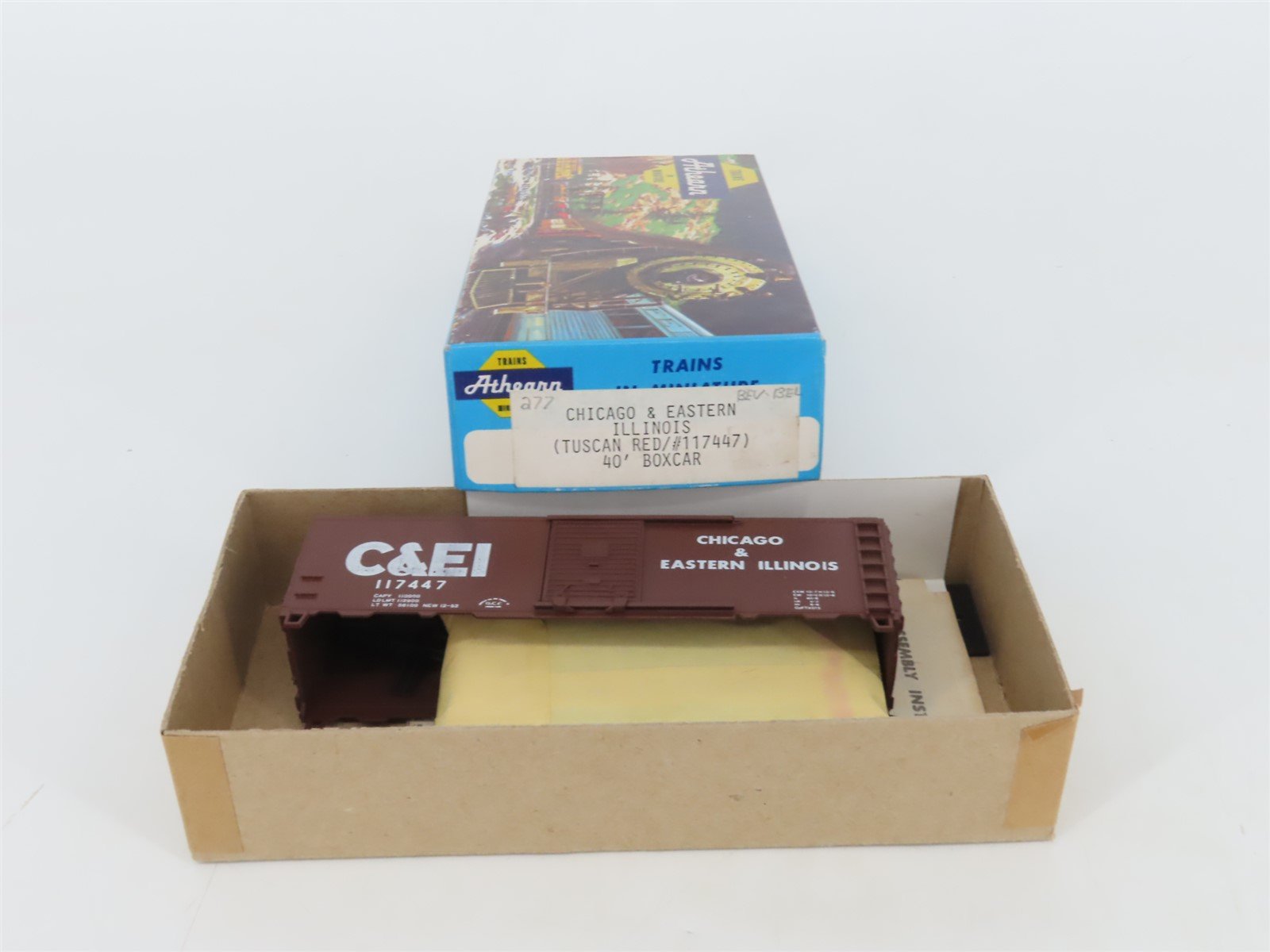 HO Athearn Bev-Bel Kit #277 C&EI Chicago & Eastern Illinois 40' Box Car #117447