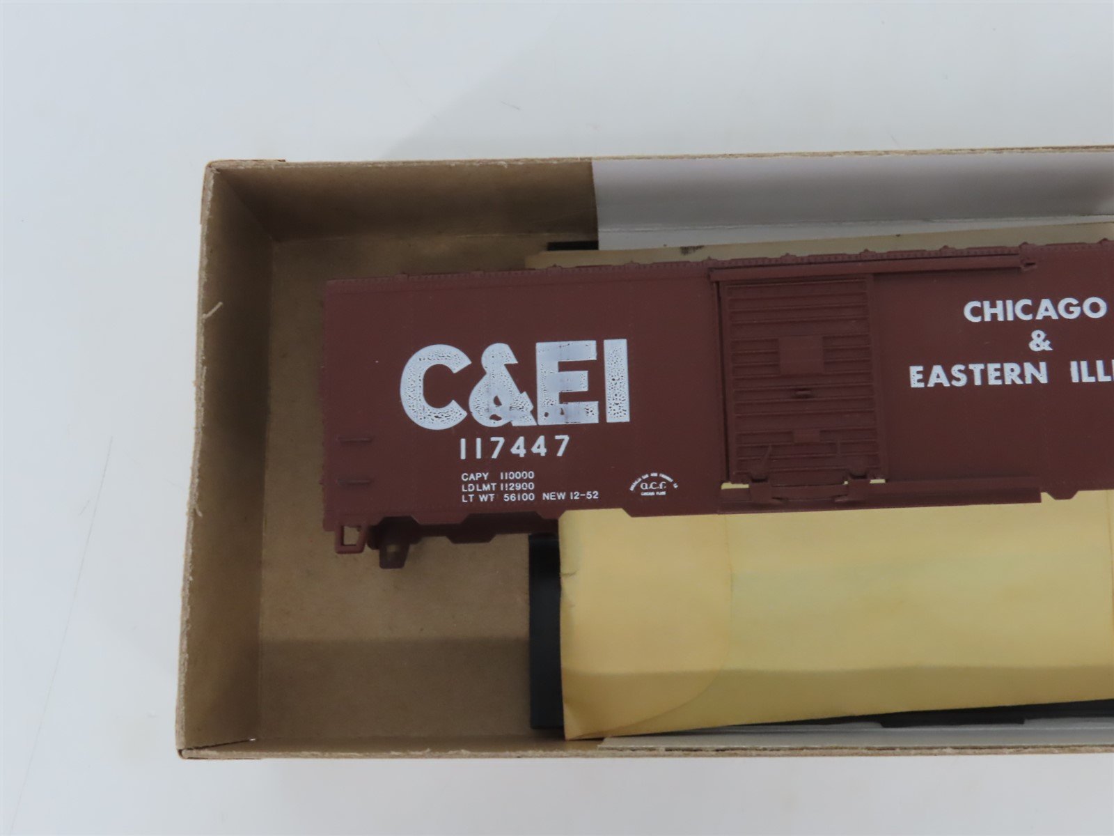 HO Athearn Bev-Bel Kit #277 C&EI Chicago & Eastern Illinois 40' Box Car #117447