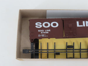 HO Scale Athearn Bev-Bel Kit #455-2 SOO Line 40' Single Door Box Car #47488