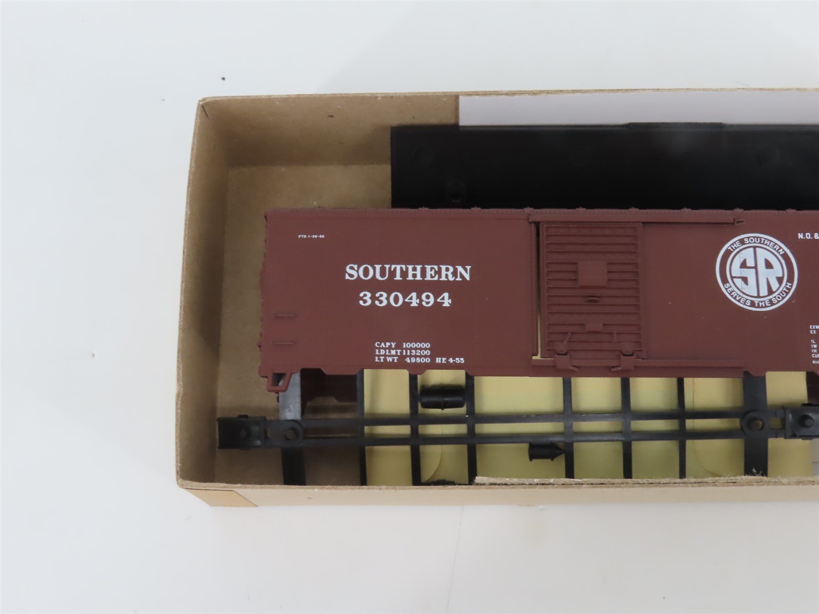 HO Scale Athearn Bev-Bel Kit #1169 SOU Southern Railway 40' Box Car #330494