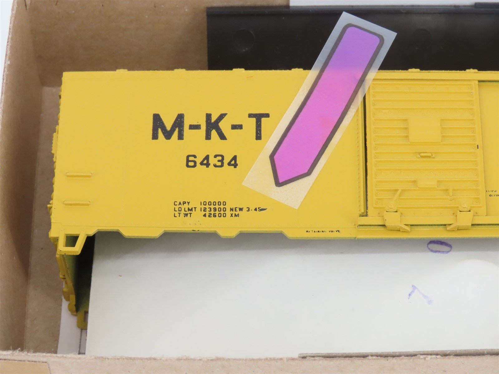 HO Scale Athearn Bev-Bel Kit #521-2 M-K-T The Katy 40' Single Door Box Car #6434