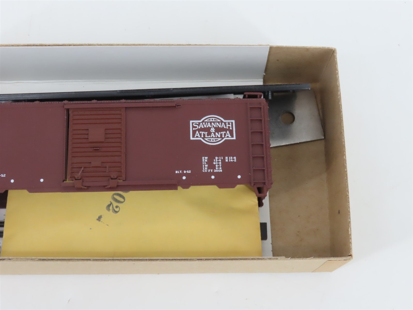HO Scale Athearn Bev-Bel Kit #1146-1 SA Savanna & Atlanta 40' Box Car #766
