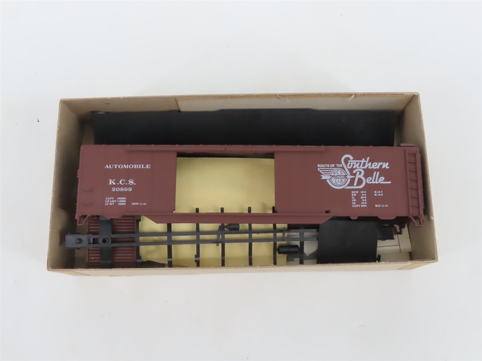 HO Scale Athearn Bev-Bel Kit #428 KCS Southern Belle 50' Box Car #20899