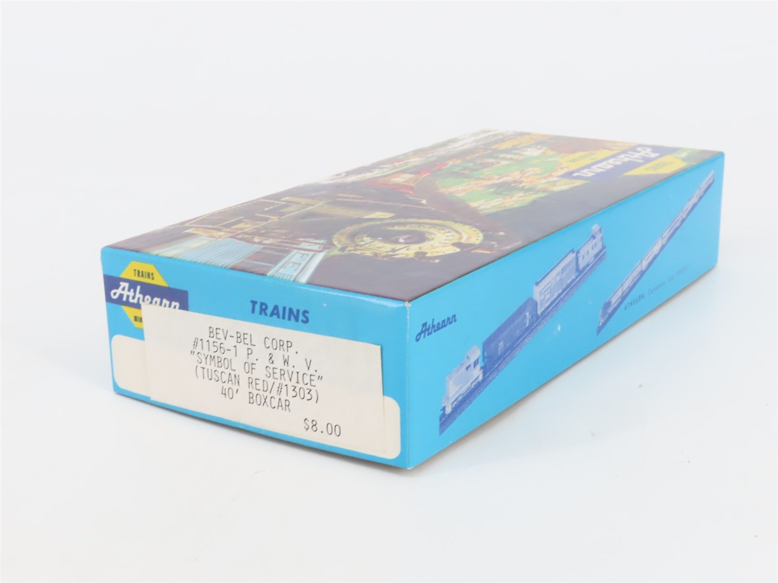 HO Athearn Bev-Bel Kit #1156-1 P&WV Pittsburgh & West Virginia 40' Box Car #1303