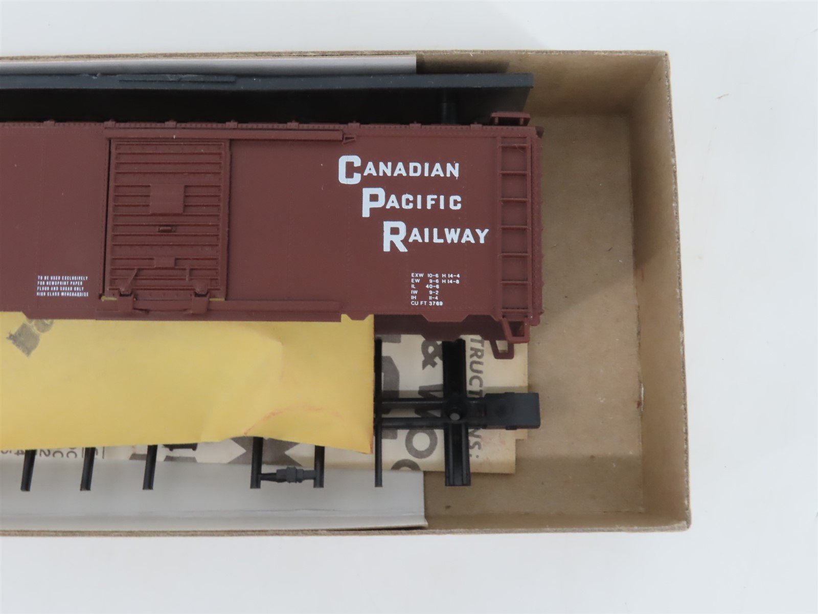 HO Scale Athearn Bev-Bel Kit #1451 CP Canadian Pacific 40' Box Car #269038