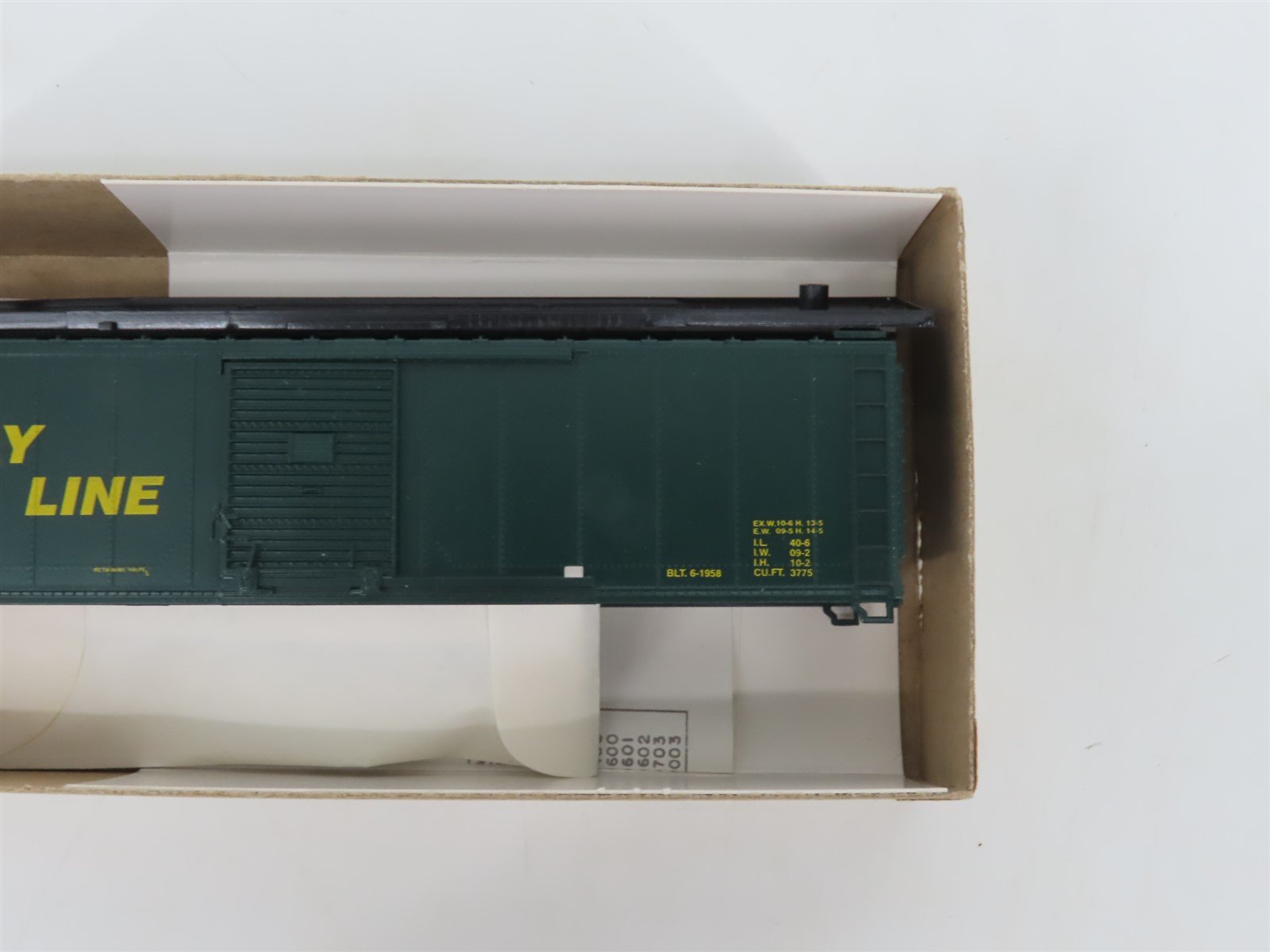 HO Athearn Bev-Bel Kit #1764 A&StAB The Bay Line 50' Single Door Box Car #2321
