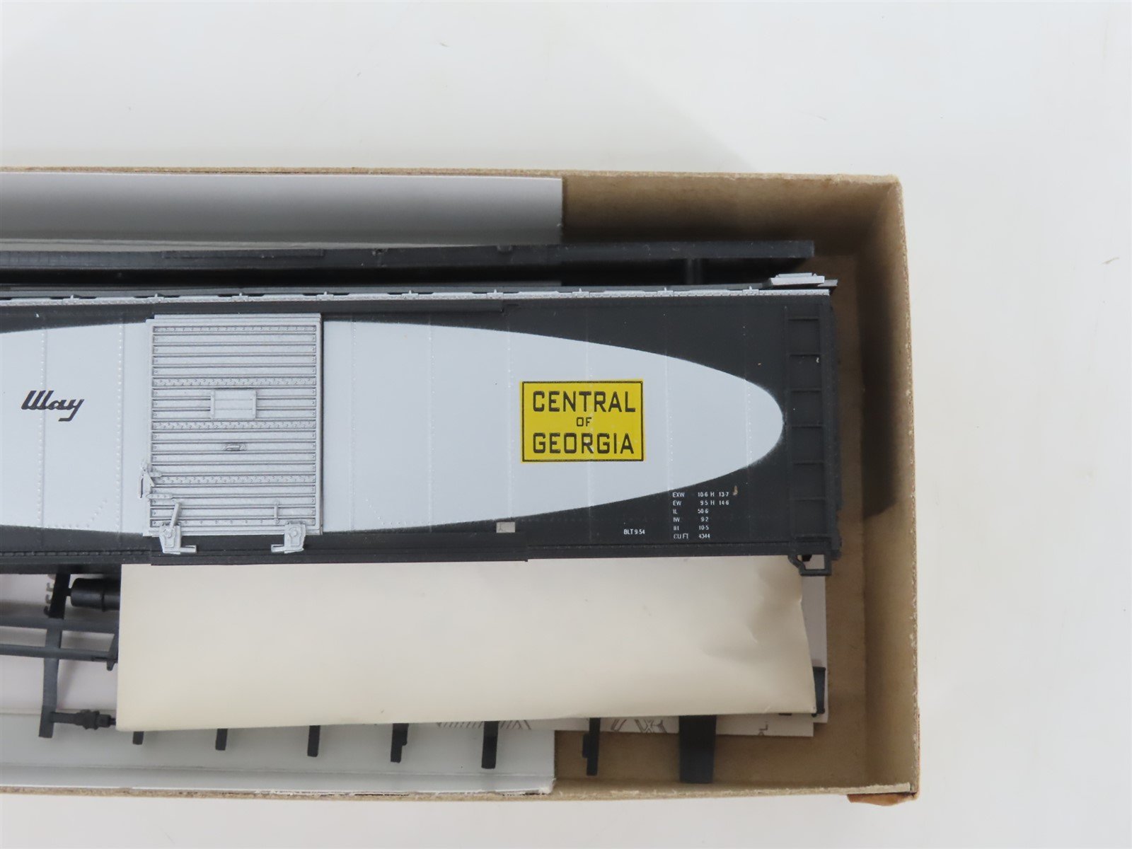 HO Scale Athearn Bev-Bel Kit #1068 CG Central of Georgia 50' Box Car #1570