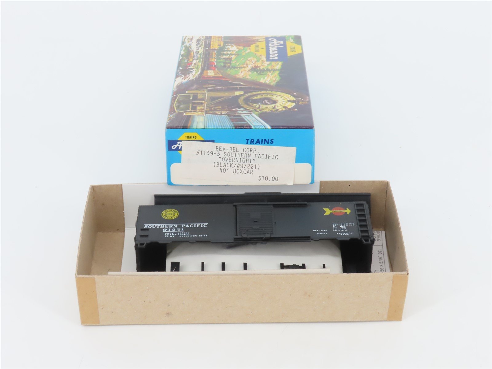 HO Athearn Bev-Bel Kit #1139-3 SP Southern Pacific "Overnight" Box Car #97221