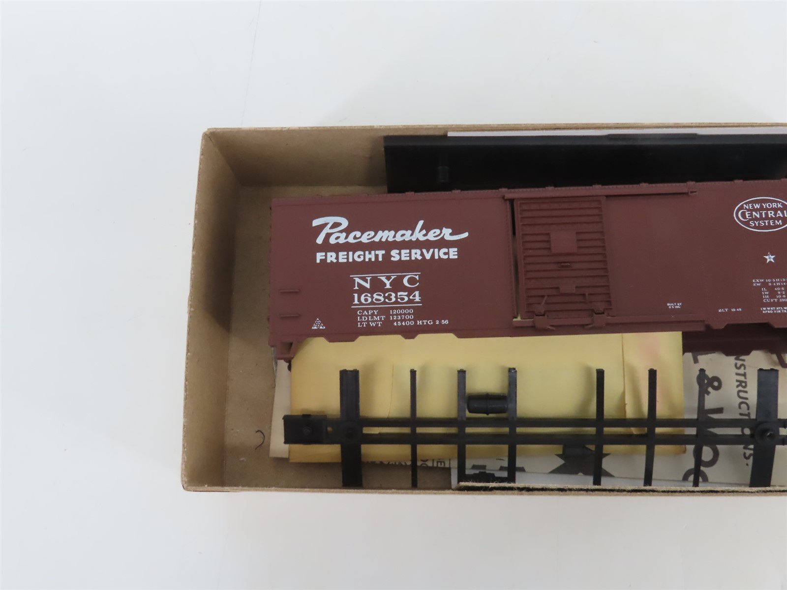HO Athearn Bev-Bel Kit #1168 NYC New York Central Pacemaker 40' Box Car #168354
