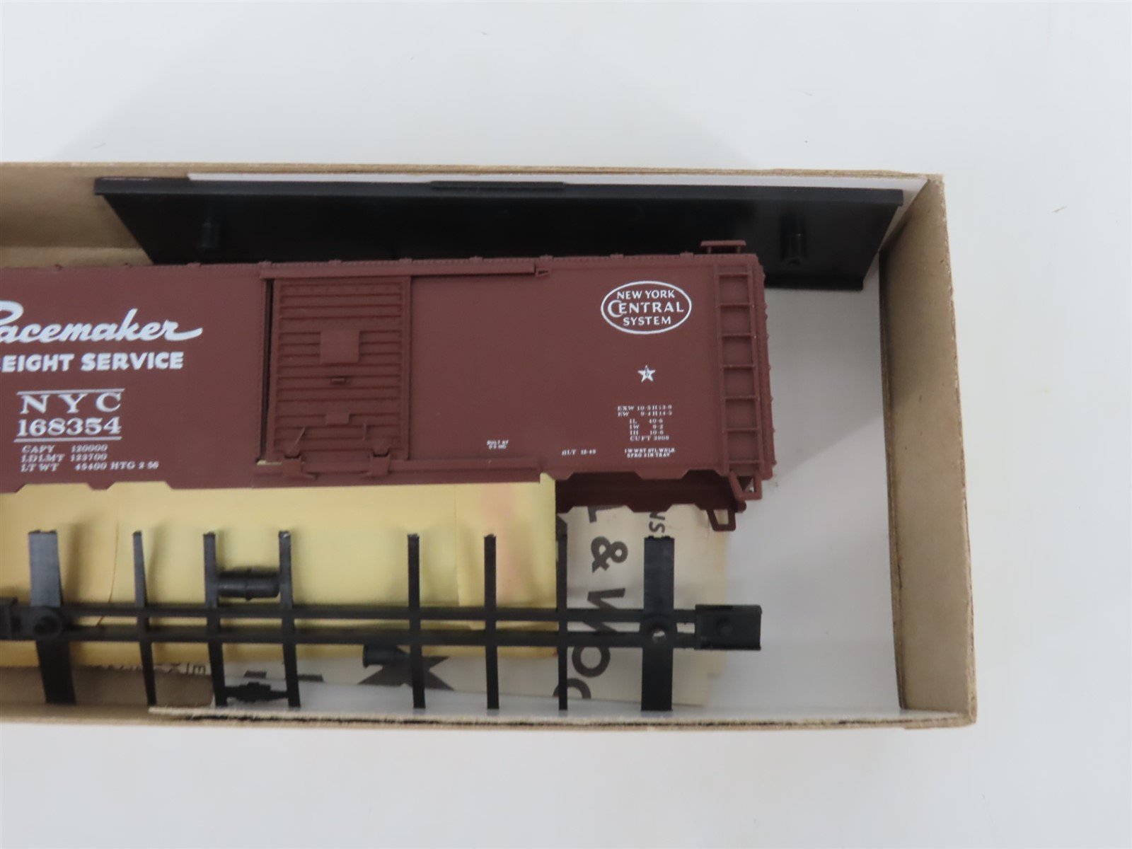 HO Athearn Bev-Bel Kit #1168 NYC New York Central Pacemaker 40' Box Car #168354