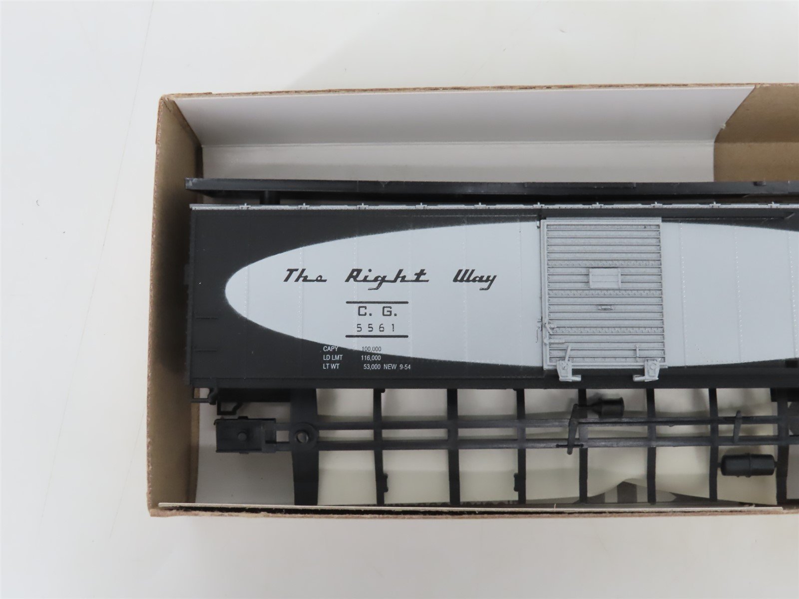 HO Scale Athearn Bev-Bel Kit #1068-2 CG Central of Georgia 50' Box Car #5561