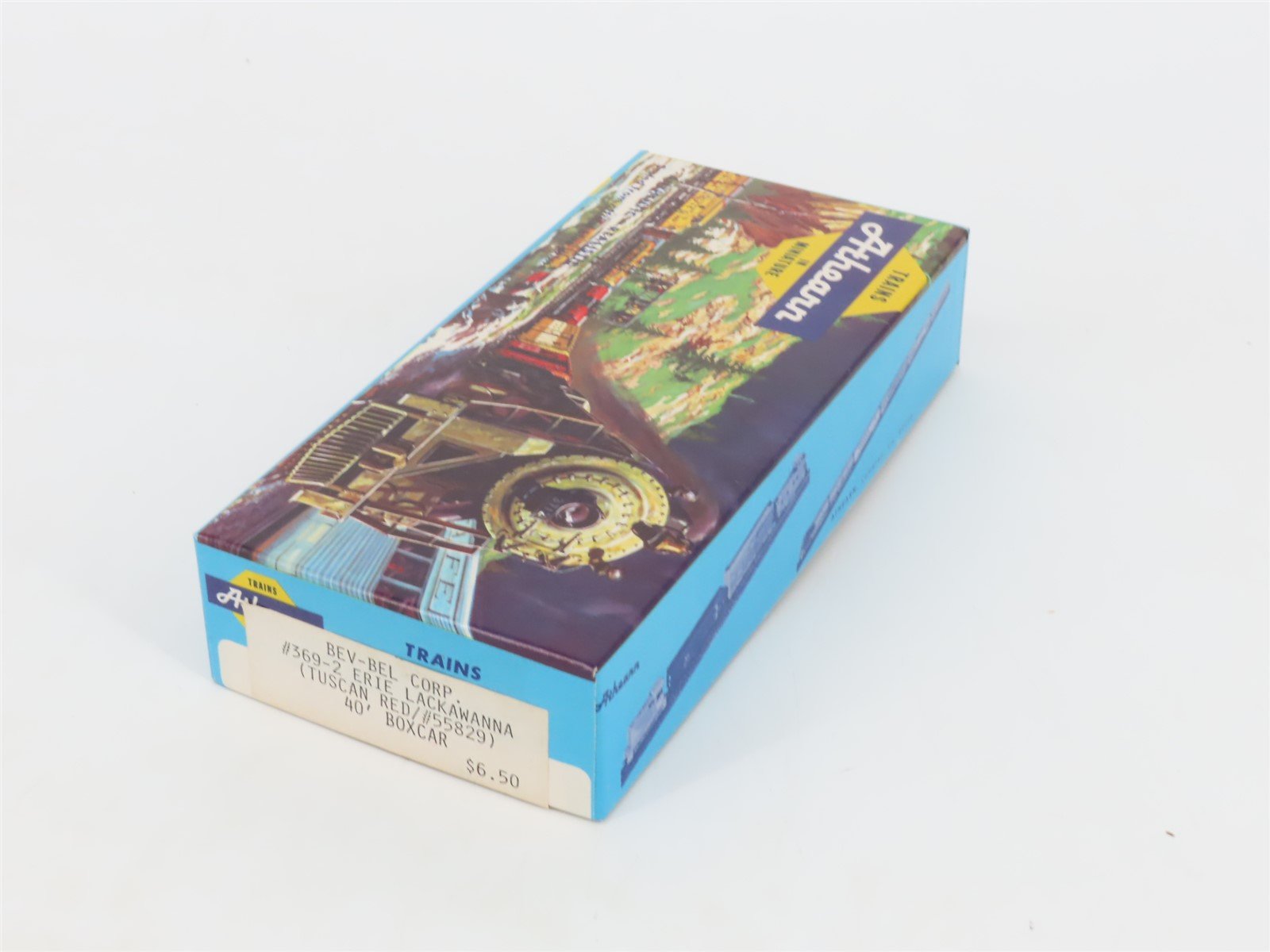 HO Scale Athearn Bev-Bel Kit #369-2 EL Erie Lackawanna 40' Box Car #55829