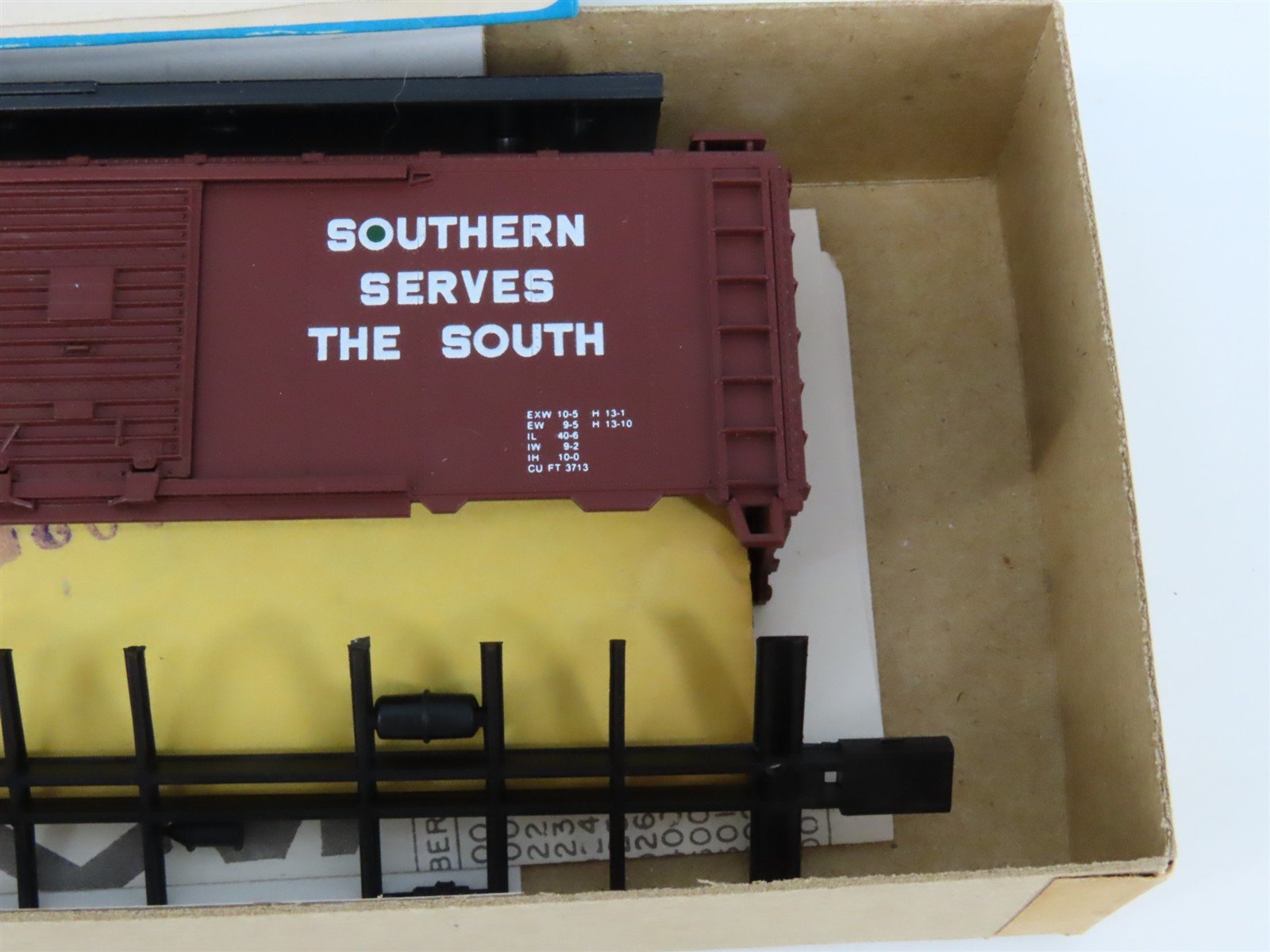 HO Scale Athearn Bev-Bel Kit #1009-3 SOU Southern Railway 40' Box Car #525596