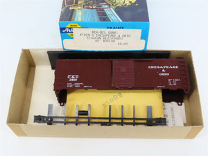 HO Scale Athearn Bev-Bel Kit #1028-1 C&O Chesapeake & Ohio 40' Box Car #3480