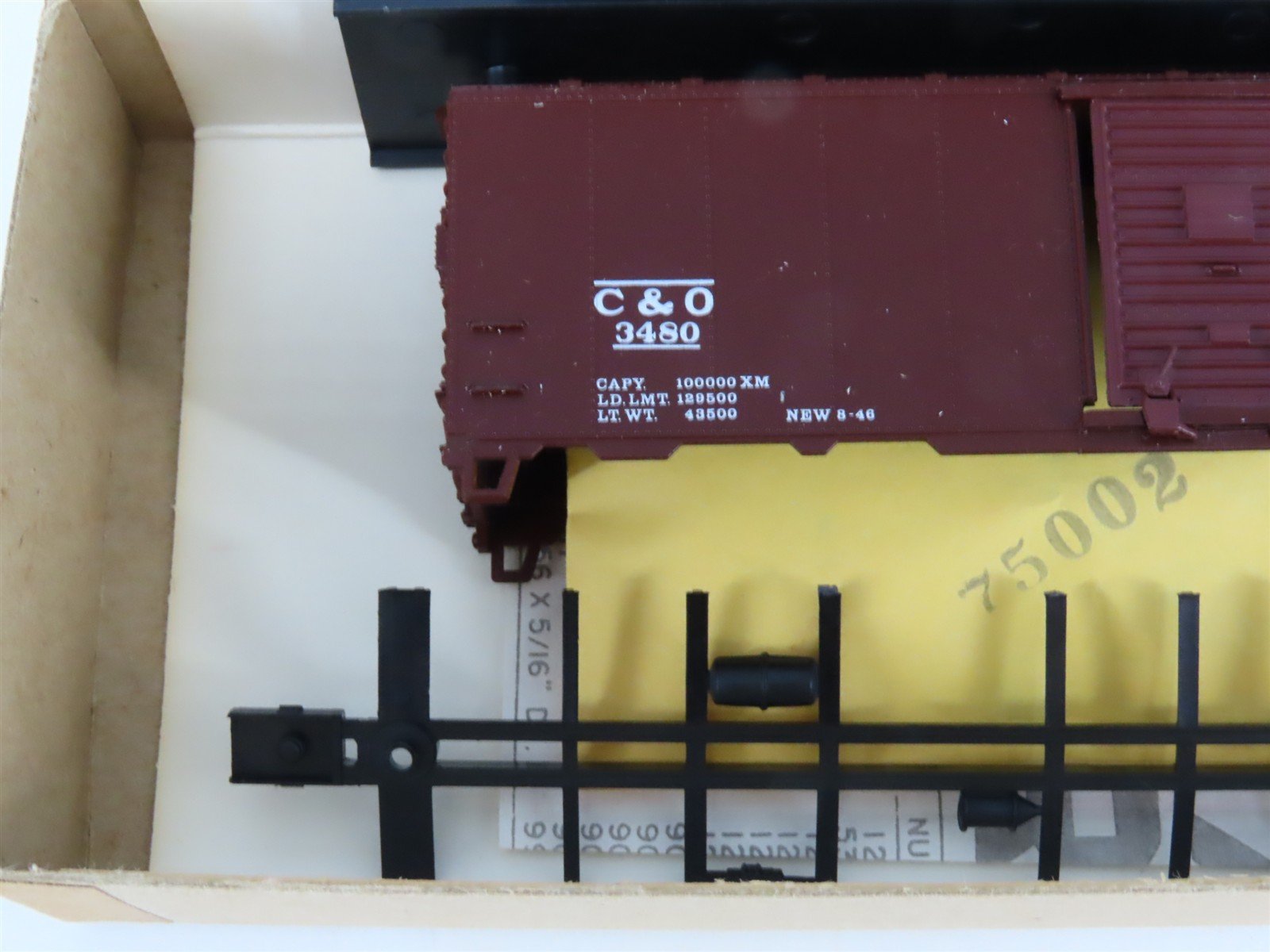 HO Scale Athearn Bev-Bel Kit #1028-1 C&O Chesapeake & Ohio 40' Box Car #3480