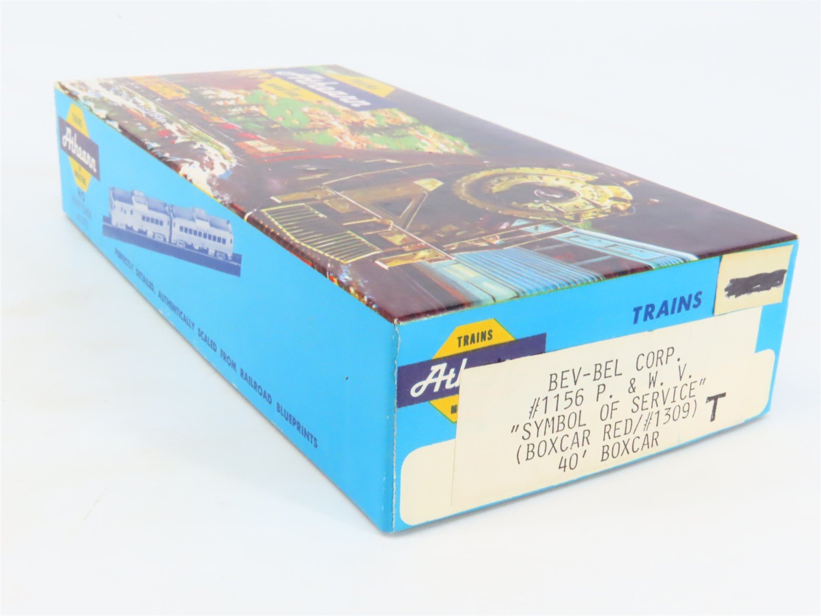 HO Athearn Bev-Bel Kit #1156 P&WV Pittsburgh & West Virginia 40' Box Car #1309