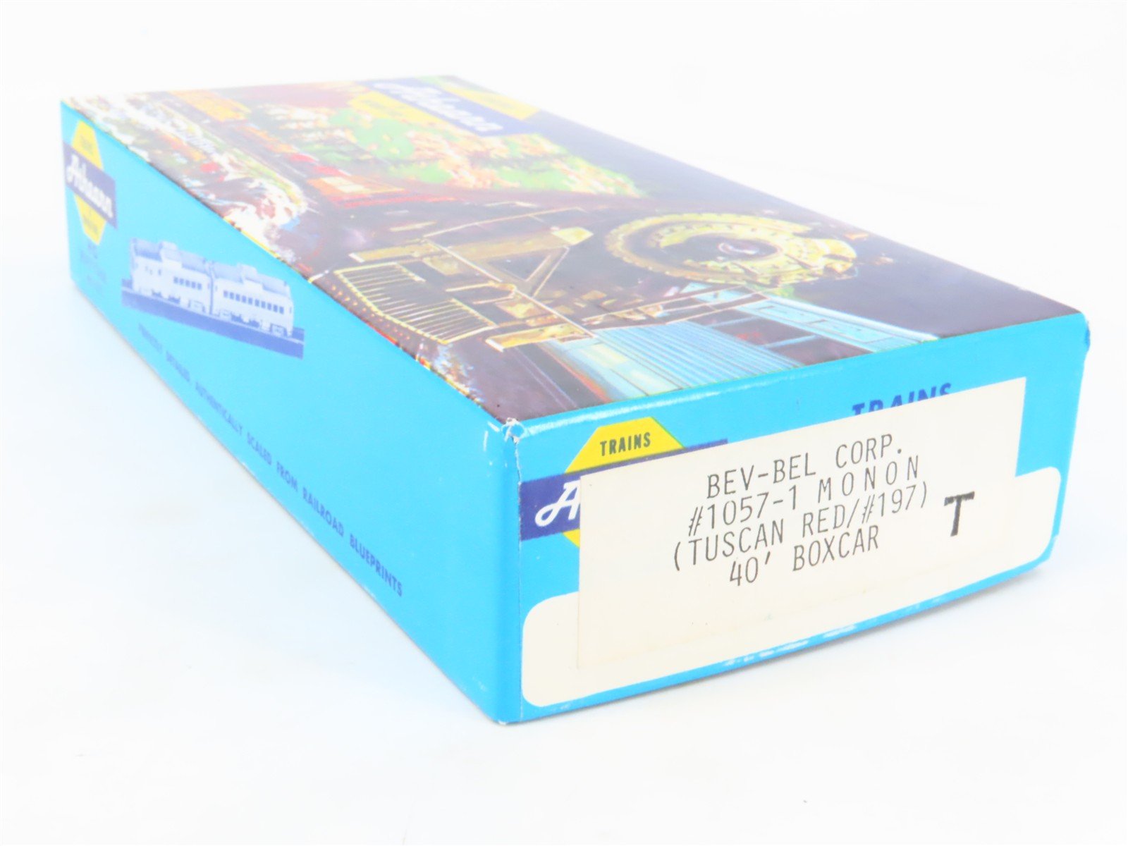 HO Scale Athearn Bev-Bel Kit #1057-1 MON Monon 40' Single Door Box Car #197