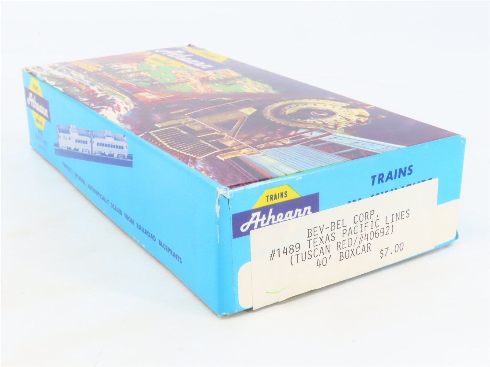 HO Scale Athearn Bev-Bel Kit #1489 TP Texas Pacific Lines 40' Box Car #60492