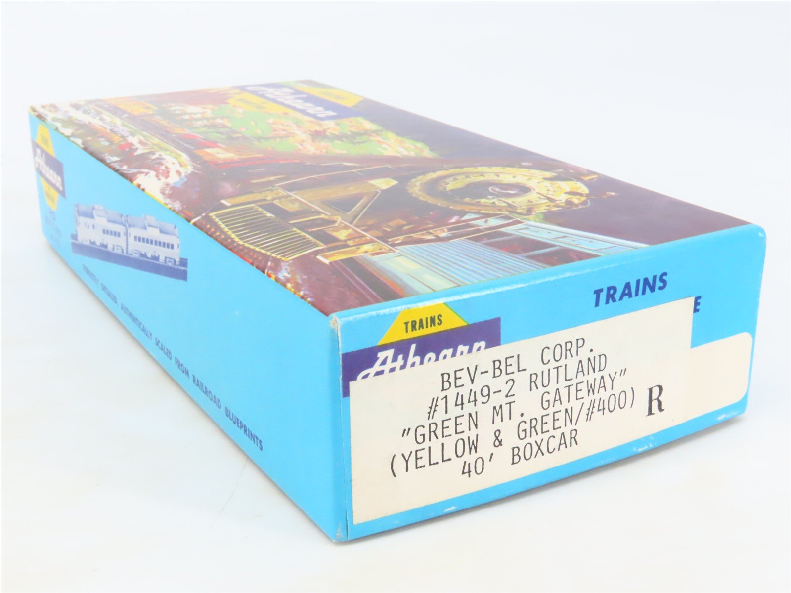 HO Scale Athearn Bev-Bel Kit #1449-2 RUT Rutland 40' Single Door Box Car #400