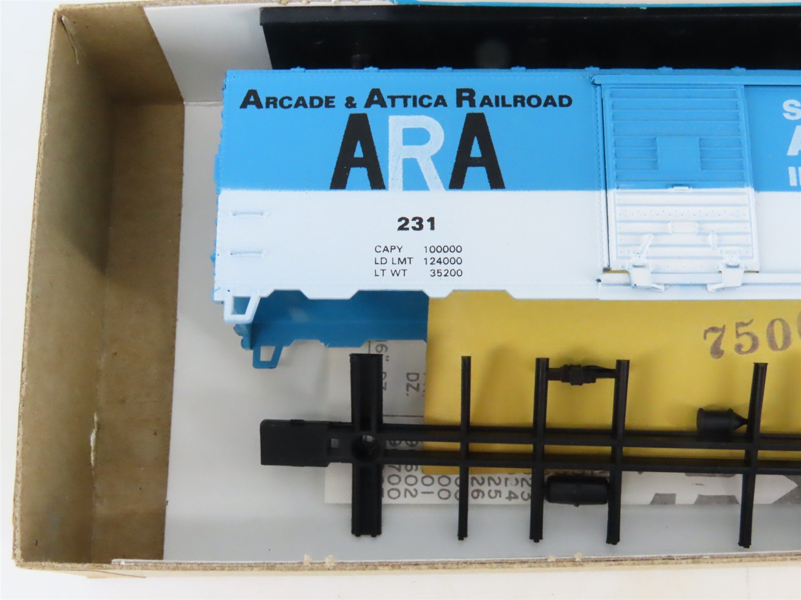 HO Scale Athearn Bev-Bel Kit #1064 ARA Arcade & Attica Railroad 40' Box Car #231