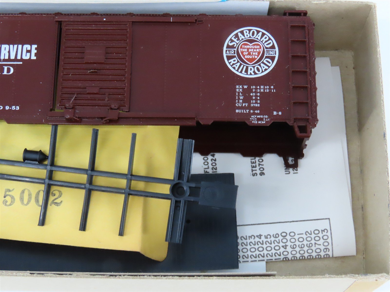 HO Scale Athearn Bev-Bel Kit #1084-1/2 SAL Seaboard Air Line 40' Box Car #14795
