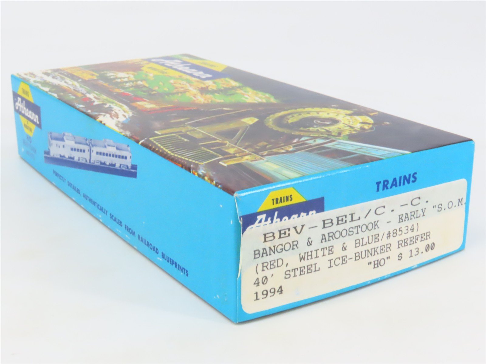 HO Scale Athearn Bev-Bel Kit #1994 BAR Bangor & Aroostook 40' Reefer #8534