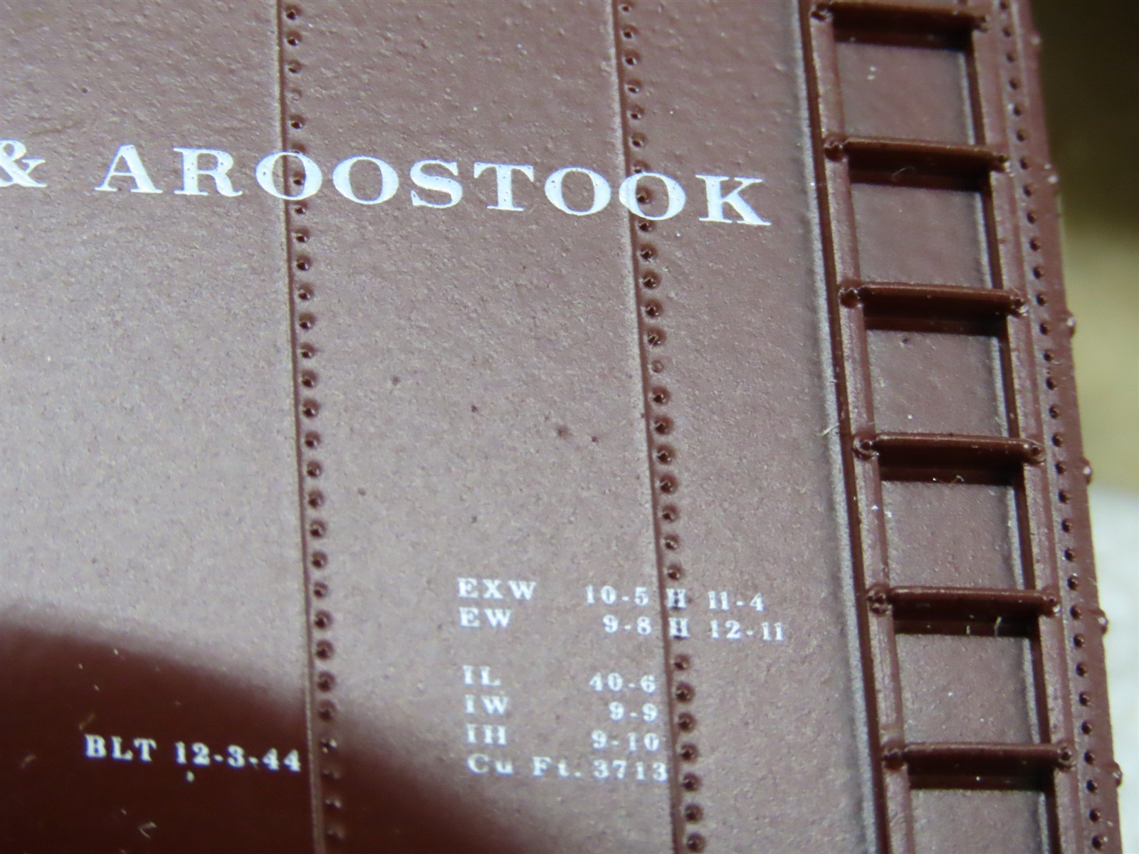 HO Scale Athearn Bev-Bel Kit #1050-2 BAR Bangor & Aroostook 40' Box Car #4499