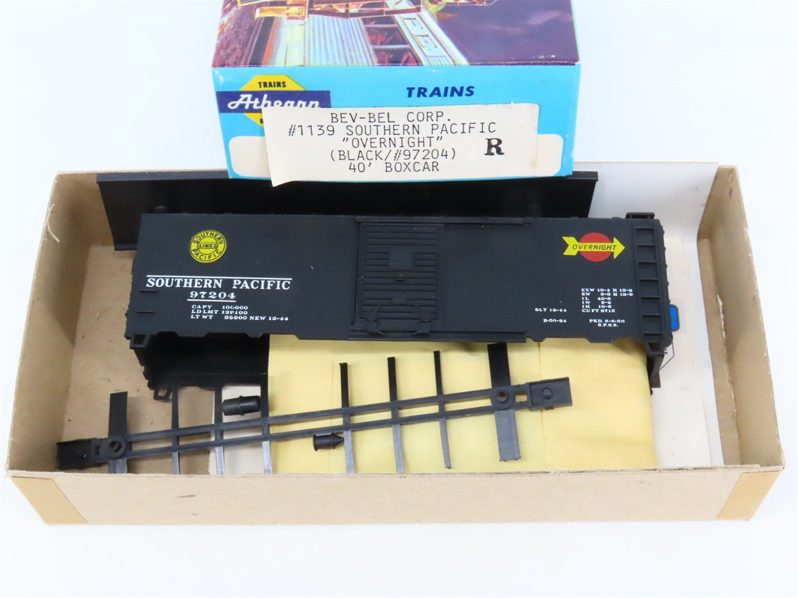 HO Athearn Bev-Bel Kit #1139 SP Southern Pacific Overnight 40' Box Car #97204