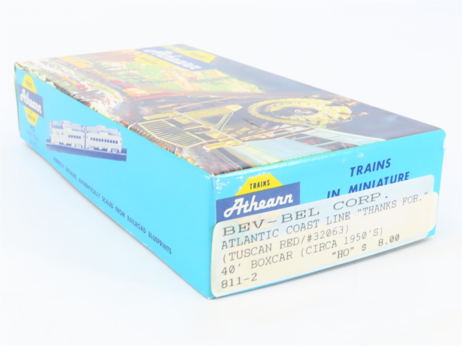 HO Scale Athearn Bev-Bel Kit #811-2 ACL Atlantic Coast Line 40' Box Car #32063