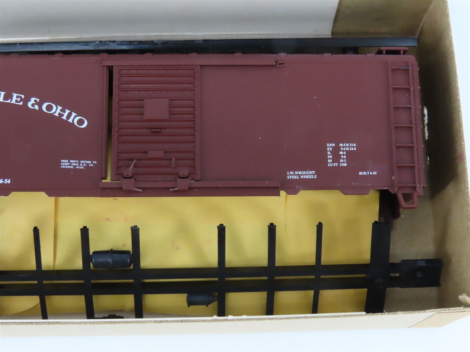 HO Scale Athearn Bev-Bel Kit #1487 GM&O Gulf Mobile & Ohio 40' Box Car #5462