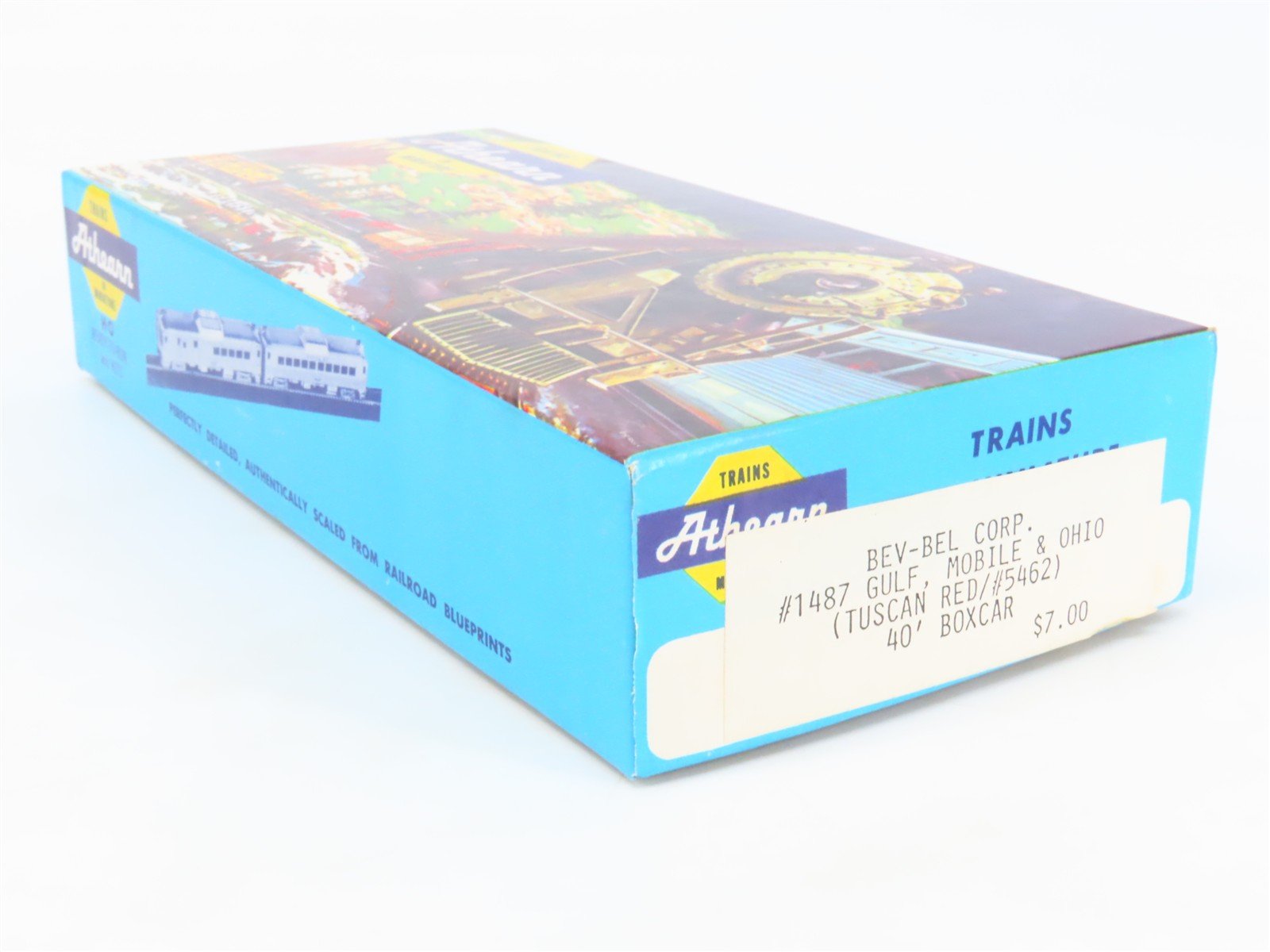 HO Scale Athearn Bev-Bel Kit #1487 GM&O Gulf Mobile & Ohio 40' Box Car #5462