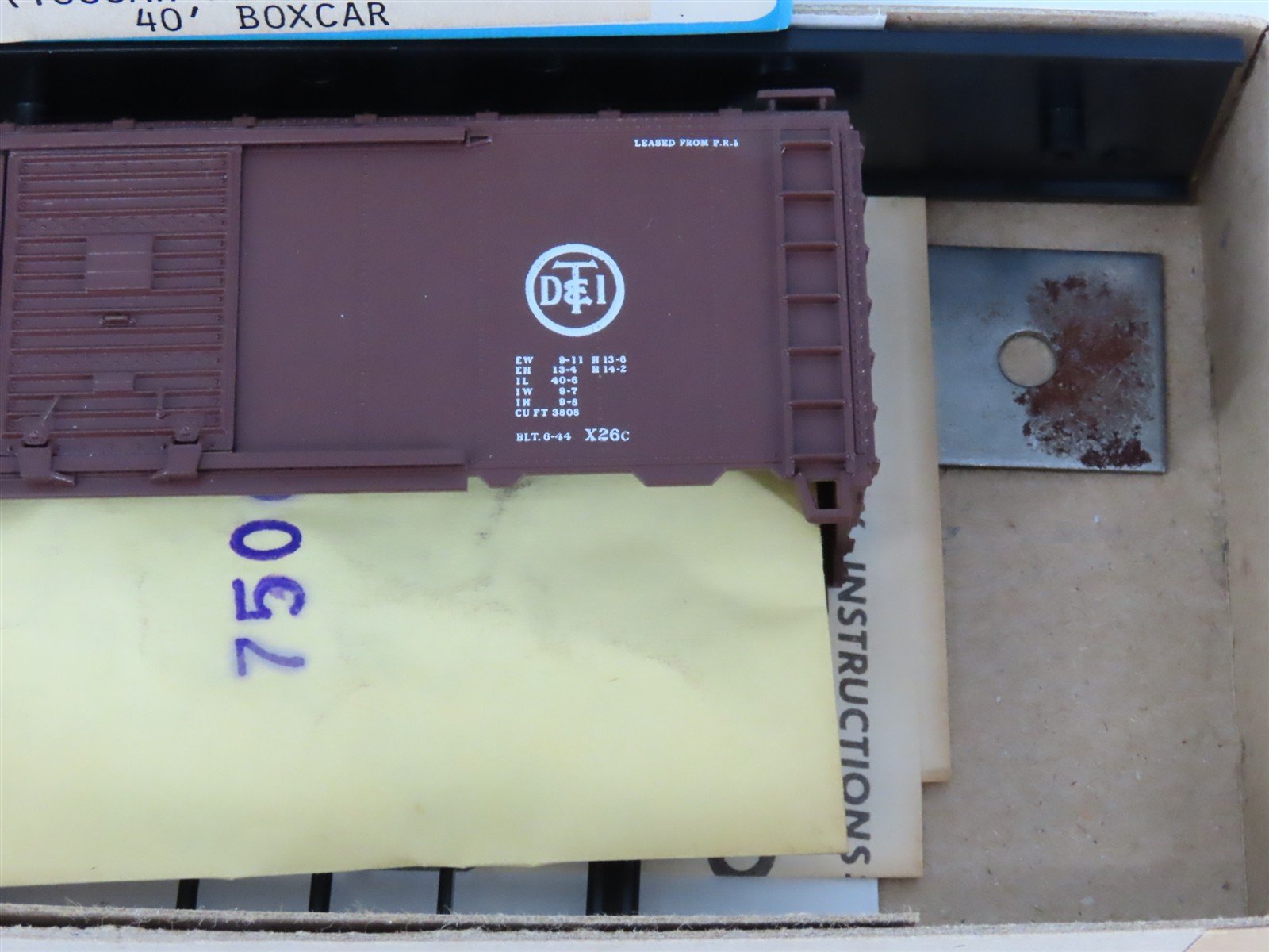 HO Athearn Bev-Bel Kit #1149 DT&I Detroit Toledo & Ironton 40' Box Car #104453