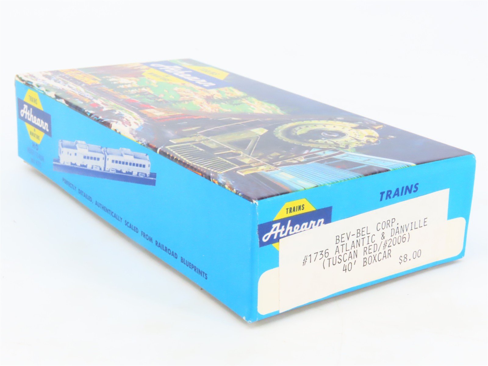 HO Scale Athearn Bev-Bel Kit #1736 A&D Atlantic & Danville 40' Box Car #2006