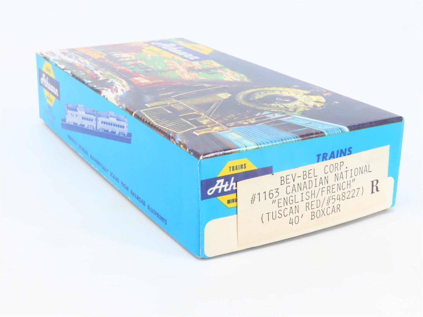 HO Scale Athearn Bev-Bel Kit #1163 CN Canadian National 40' Box Car #548227