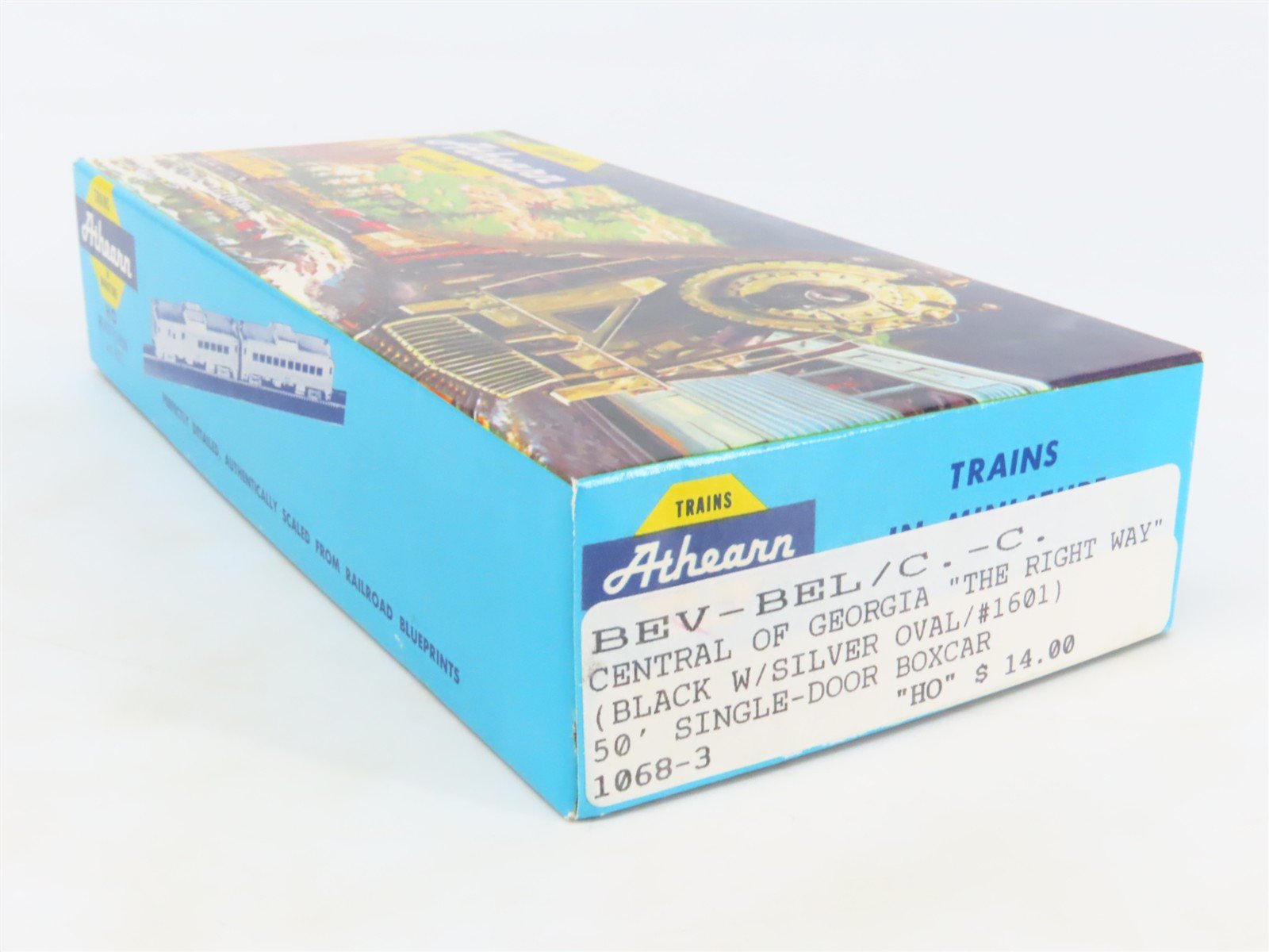 HO Scale Athearn Bev-Bel Kit #1068-3 CG Central of Georgia 50' Box Car #1601