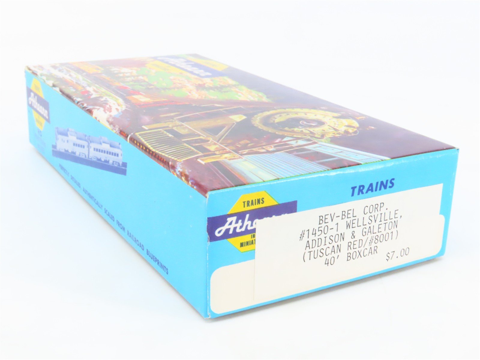 HO Athearn Bev-Bel Kit #1450-1 WAG Wellsville Addison & Galeton Box Car #8001