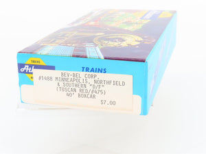 HO Scale Athearn Bev-Bel Kit 1488 MNS 40' Single Door Steel Box Car #475