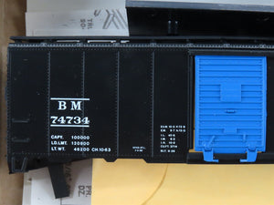 HO Scale Athearn Bev-Bel Kit 1002-3 B&M Checkerboard 40' Steel Box Car #74734