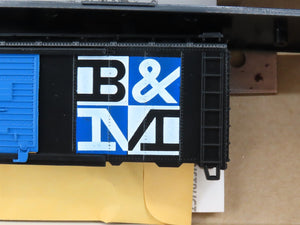HO Scale Athearn Bev-Bel Kit 1002-3 B&M Checkerboard 40' Steel Box Car #74734