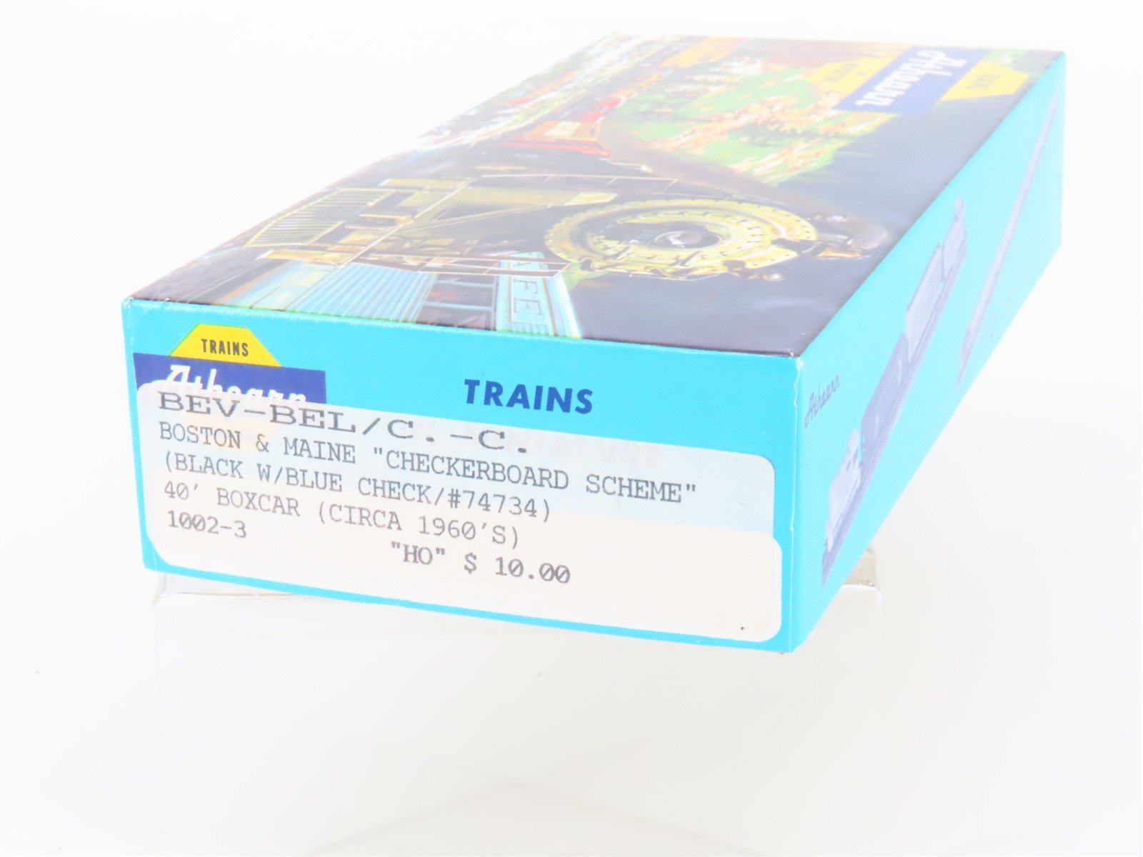 HO Scale Athearn Bev-Bel Kit 1002-3 B&M Checkerboard 40' Steel Box Car #74734