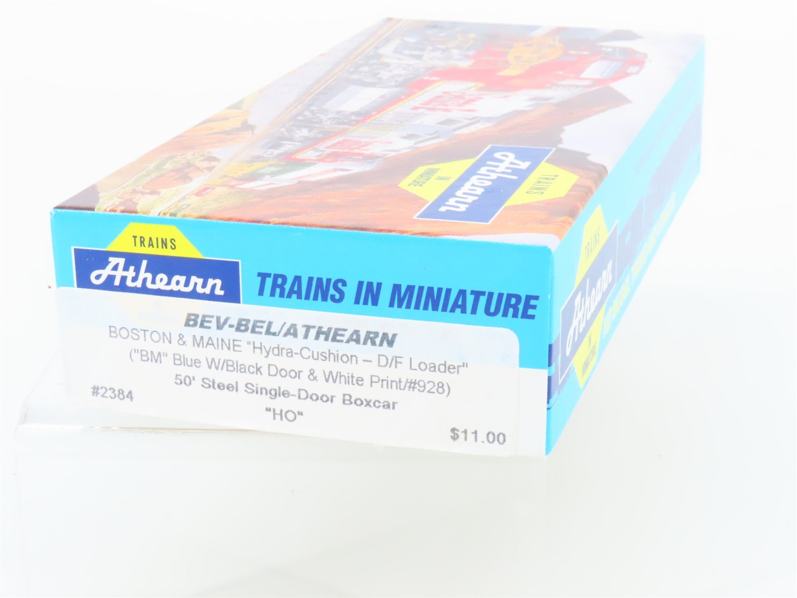 HO Athearn Bev-Bel Kit 2384 B&M Boston & Maine 50' Hydra-Cushion Box Car #928