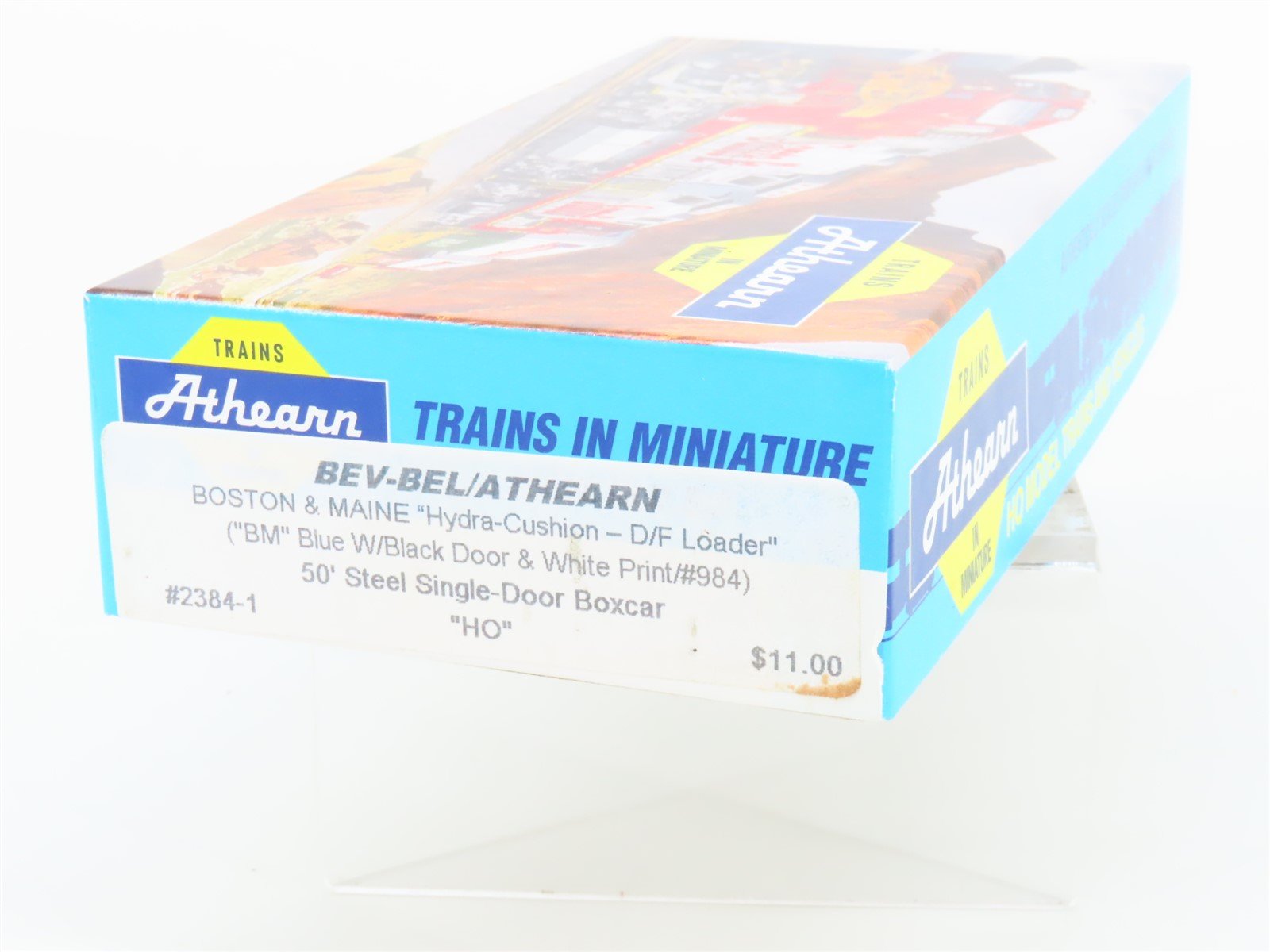 HO Athearn Bev-Bel Kit 2384-1 B&M Boston & Maine 50' Hydra-Cushion Box Car #984