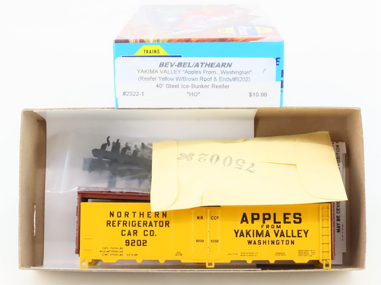 HO Athearn Bev-Bel Kit 2322-1 NRCCo Northern/Yakima Valley 40' Ice Reefer #9202