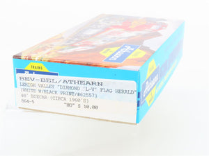 HO Scale Athearn Bev-Bel Kit 864-5 LV Lehigh Valley 40' Steel Box Car #62557